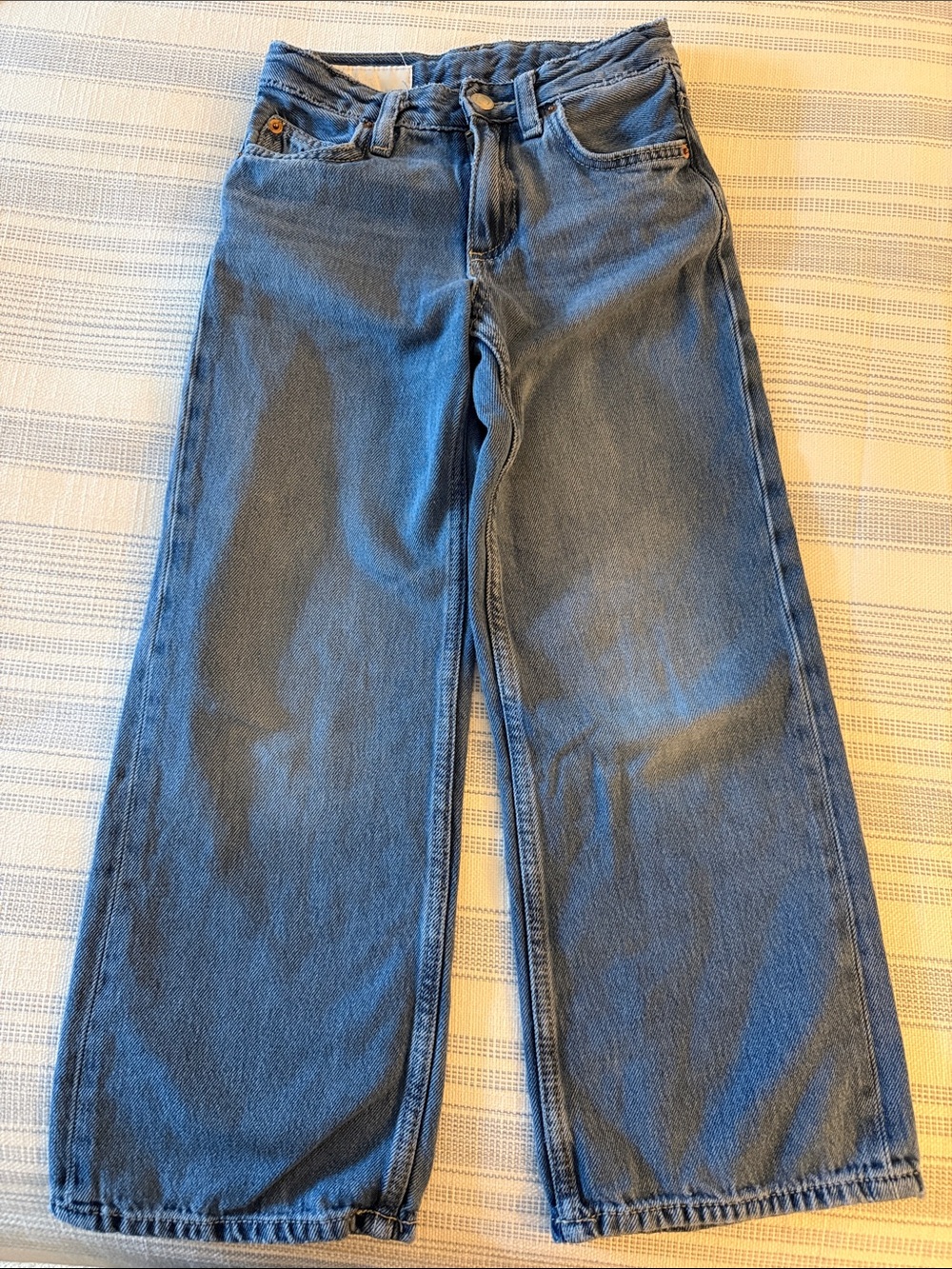 Zara Kids Wide-Leg Blue Jeans